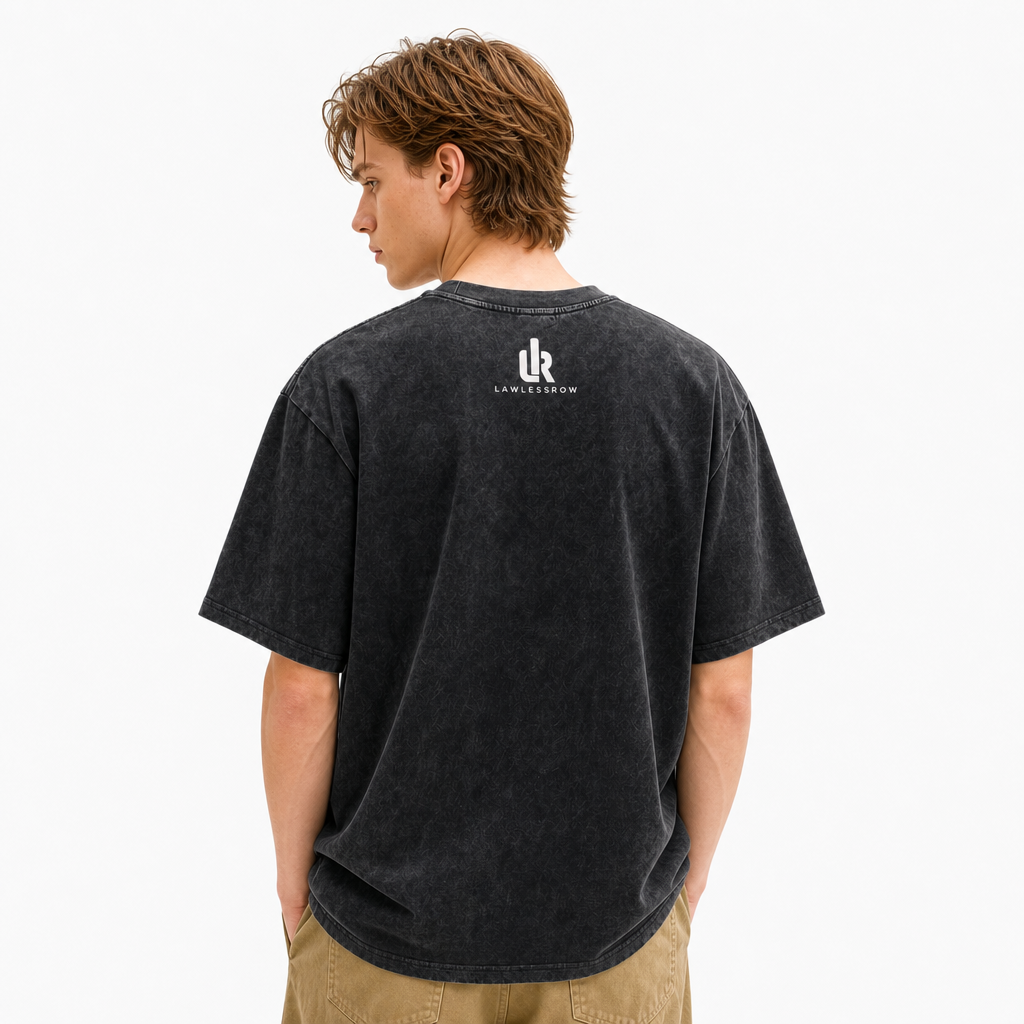 LAWLESS ROW Pray For Sex Badge Vintage Washed Tee