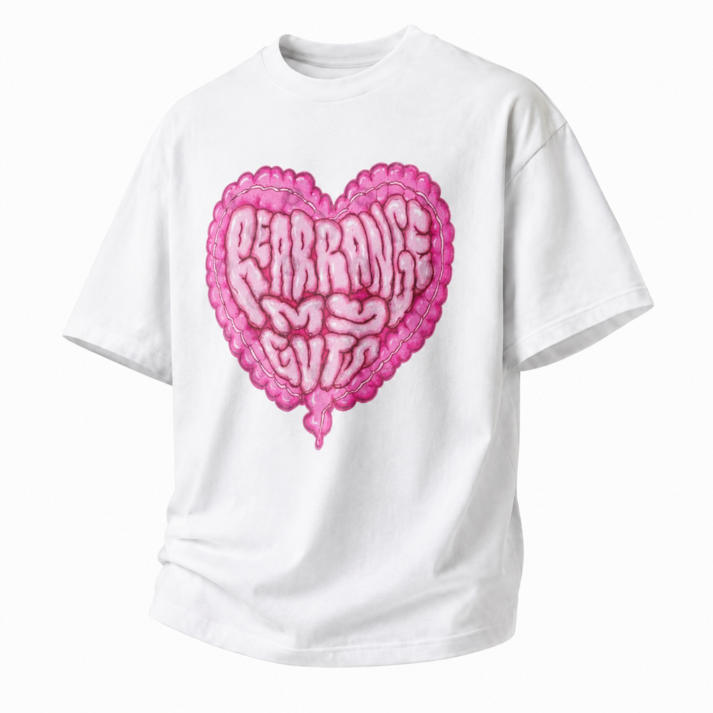 LAWLESS ROW REARRANGE MY GUTS CRISP WHITE HEAVY TEE