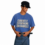 LAWLESSROW Currently Experiencing Zero Braincells Vintage Acid Wash Tee
