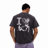 LAWLESSROW Pin-Up Gun Vintage Acid Wash Tee