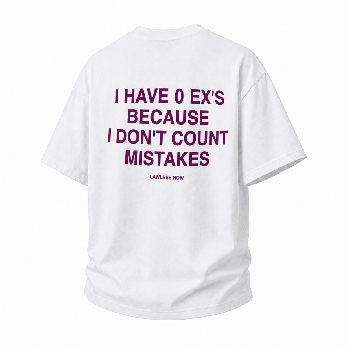 LAWLESSROW I Have 0 Ex's Because I Don't Count Mistakes Vintage Heavy Tee