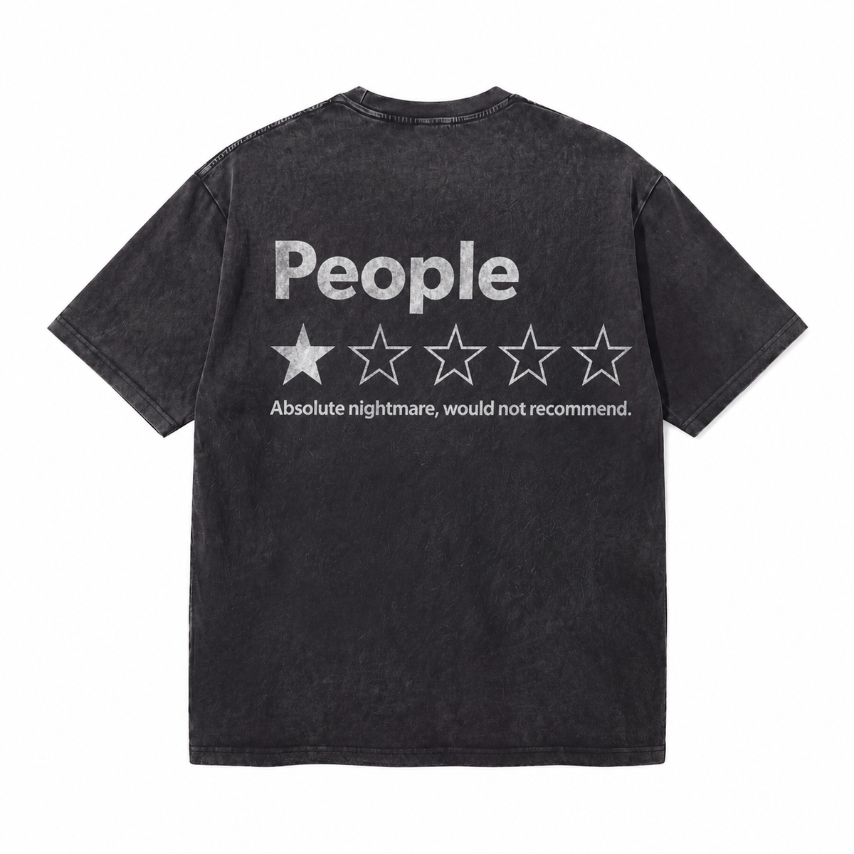 LAWLESSROW People 1 Star Review Absolute Nightmare Vintage Acid Wash Tee