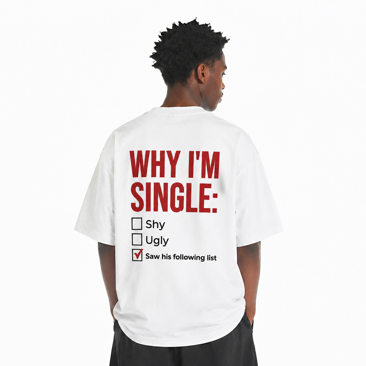 LAWLESSROW Why I'm Single Saw His Following List Checklist Vintage Heavy Tee