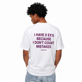 LAWLESSROW I Have 0 Ex's Because I Don't Count Mistakes Vintage Heavy Tee