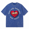 LAWLESSROW Time Only Bandages Not Cures Broken Heart Vintage Acid Wash Tee