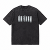 LAWLESSROW Dirtbag Vertical Glitch Typography Vintage Acid Wash Tee