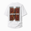 LAWLESSROW Persian Rug Split Abstract Back Print Vintage Heavy Tee
