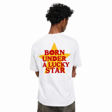 LAWLESSROW Born Under A Lucky Star Back Print Vintage Heavy Tee
