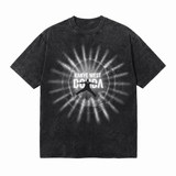 LAWLESSROW kanye west DONDA Vintage Black Acid Wash Tee
