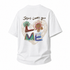 LAWLESSROW Jesus Loves You Doodle Heart Back‑Print Vintage Heavy Tee
