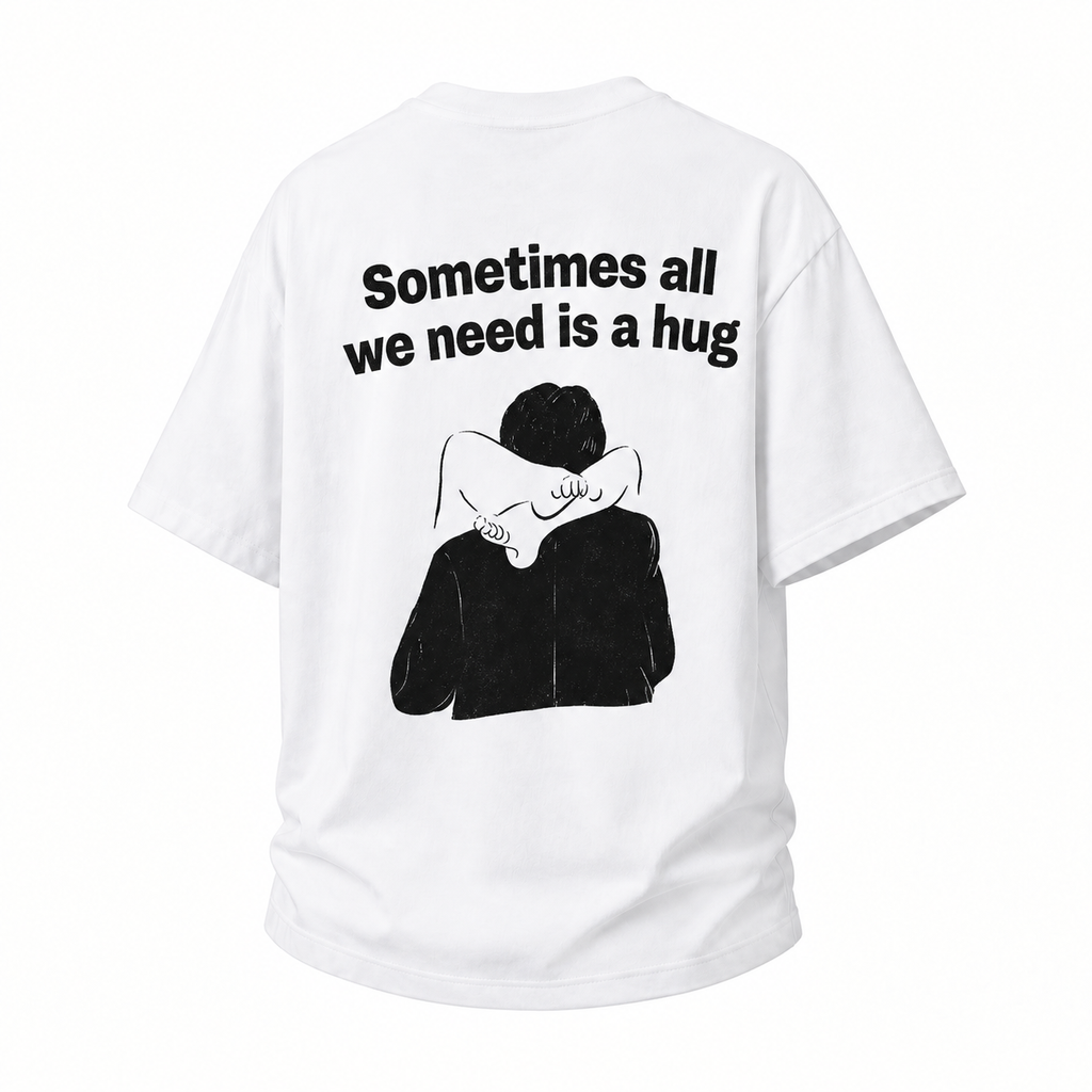 LAWLESS ROW IRONIC HUG CRISP WHITE HEAVY TEE