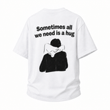 LAWLESS ROW IRONIC HUG CRISP WHITE HEAVY TEE