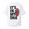 LAWLESSROW It’s In My DNA UK Flag Fingerprint Back Print Vintage Heavy Tee