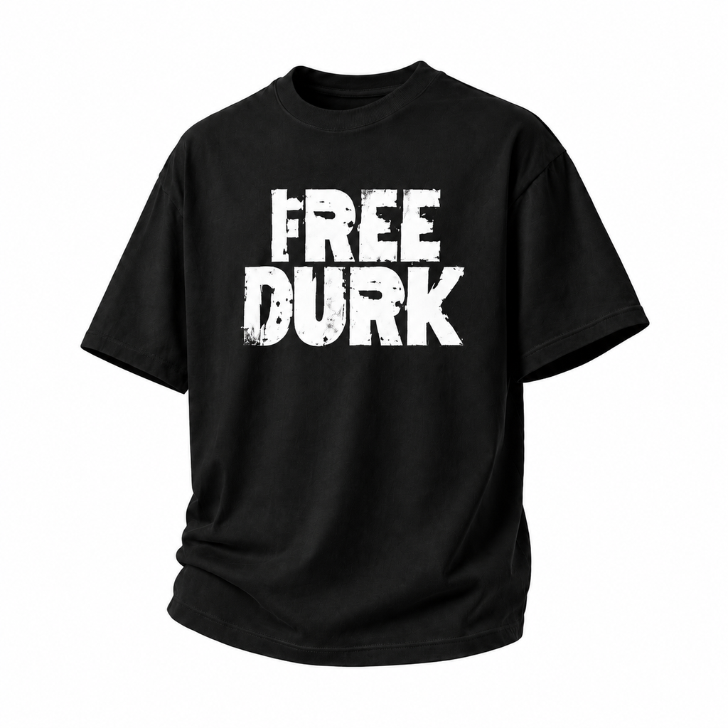 LAWLESSROW Free Durk Stencil Block Vintage Acid Wash Tee