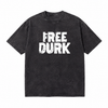 LAWLESSROW Free Durk Distressed Block Vintage Acid Wash Tee
