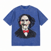 LAWLESSROW Billy The Puppet Horror Sketch Vintage Acid Wash Tee