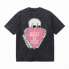LAWLESSROW I Don't Want To Be Angry Anymore Skeleton Heart Vintage Acid Wash Tee