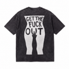 LAWLESSROW "Get The Fuck Out" Statement Vintage Acid Wash Tee