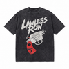 LAWLESSROW Lawless Row Revolver Vintage Acid Wash Tee