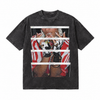 LAWLESSROW Web Window Hip-Hop Portrait Vintage Acid Wash Tee