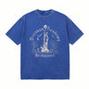 LAWLESSROW Dethbag Academy Bridgeport Vintage Acid Wash Graphic Tee