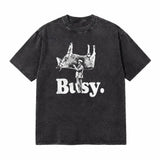 LAWLESSROW Busy Vintage Acid Wash Tee