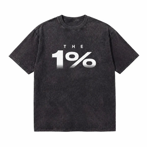 LAWLESSROW The 1% Vintage Acid Wash Tee