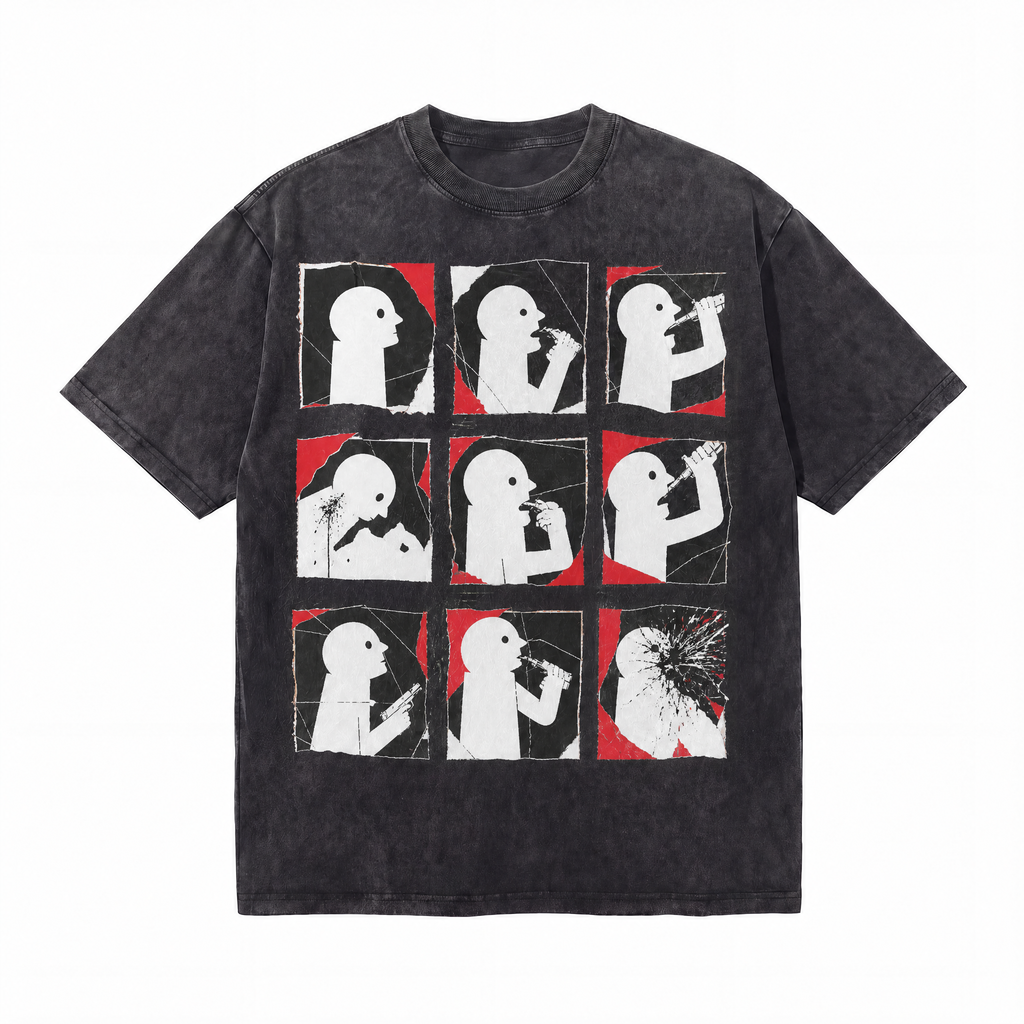 Lawless Row Self Destruction Tee | Vintage Washed Streetwear