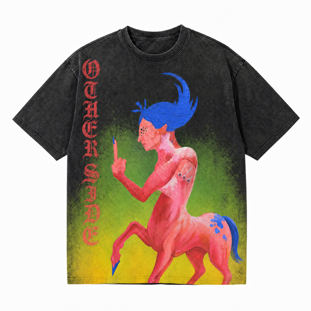 Lawless Row “Otherside” Vintage Washed Oversized Tee