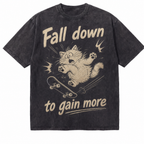 Lawless Row Fall Down To Gain More Tee | Vintage Washed Skate Streetwear