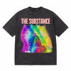 LAWLESSROW The Substance Rainbow Echo Cat Vintage Acid Wash Tee