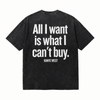 LAWLESSROW KANYE Speech Black Vintage Acid Wash Tee