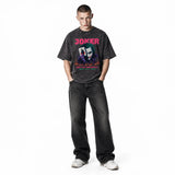 LAWLESSROW Pixel Joker Chaos Is My Game Vintage Acid Wash Tee