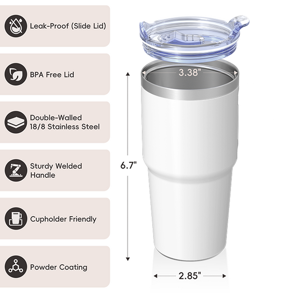 Lawless Row "Rebel Soul" 40oz Tumbler | Off-White Graffiti Style Cup - hover