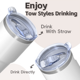 Lawless Row "Rebel Soul" 40oz Tumbler | Off-White Graffiti Style Cup