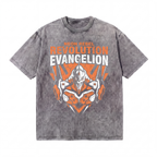 Lawless Row Neon Rebel Evangelion Tee | Anime Washed Cotton Streetwear