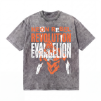 Vintage "Neon Rebel Evangelion" Anime Graphic Tee 100% Washed Cotton