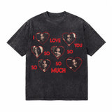 LAWLESSROW I Love You So So So Much Vintage Acid Wash Tee