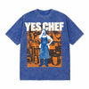 LAWLESSROW Yes Chef Vintage Acid Wash Tee