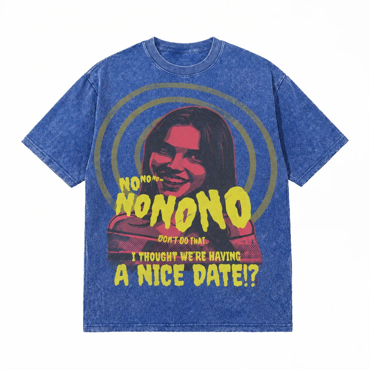 LAWLESSROW No No No No Vintage Acid Wash Tee