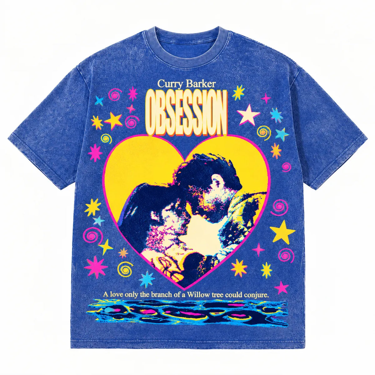 LAWLESSROW Curry Barker Obsession Vintage Acid Wash Tee