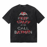 LAWLESSROW Why So Serious Vintage Acid Wash Tee