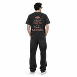 LAWLESSROW Why So Serious Vintage Acid Wash Tee