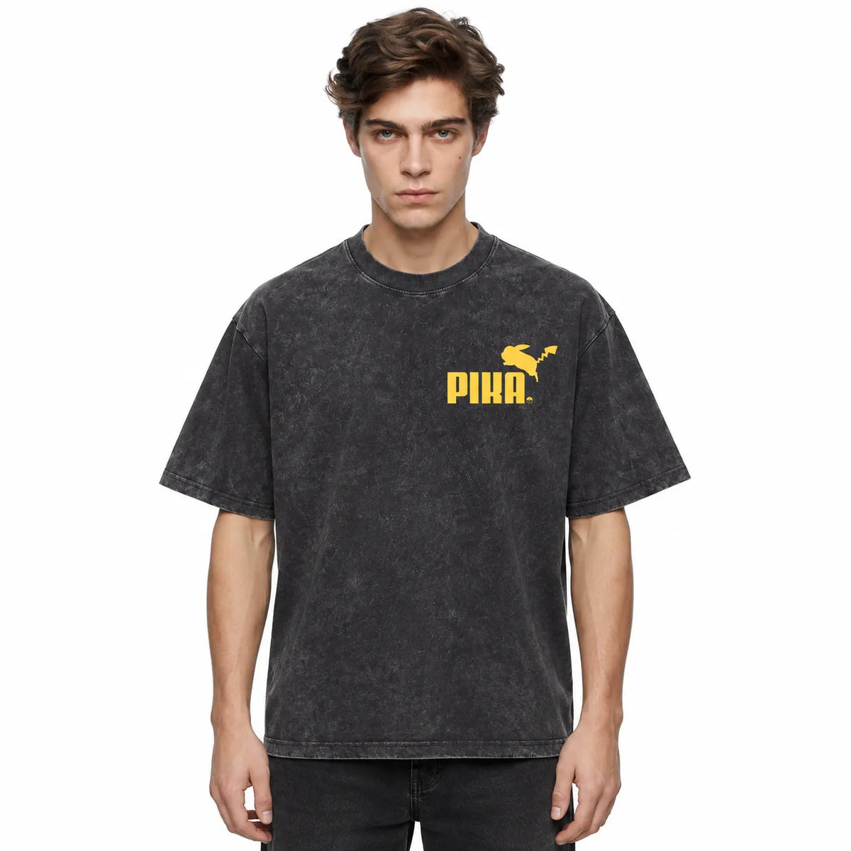 LAWLESSROW Pika Vintage Acid Wash Tee