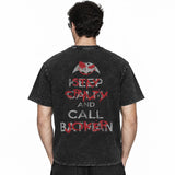 LAWLESSROW Why So Serious Vintage Acid Wash Tee
