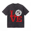 LAWLESSROW Friday the 13th LOVE Vintage Acid Wash Tee
