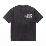LAWLESSROW The Myers Face Vintage Acid Wash Tee