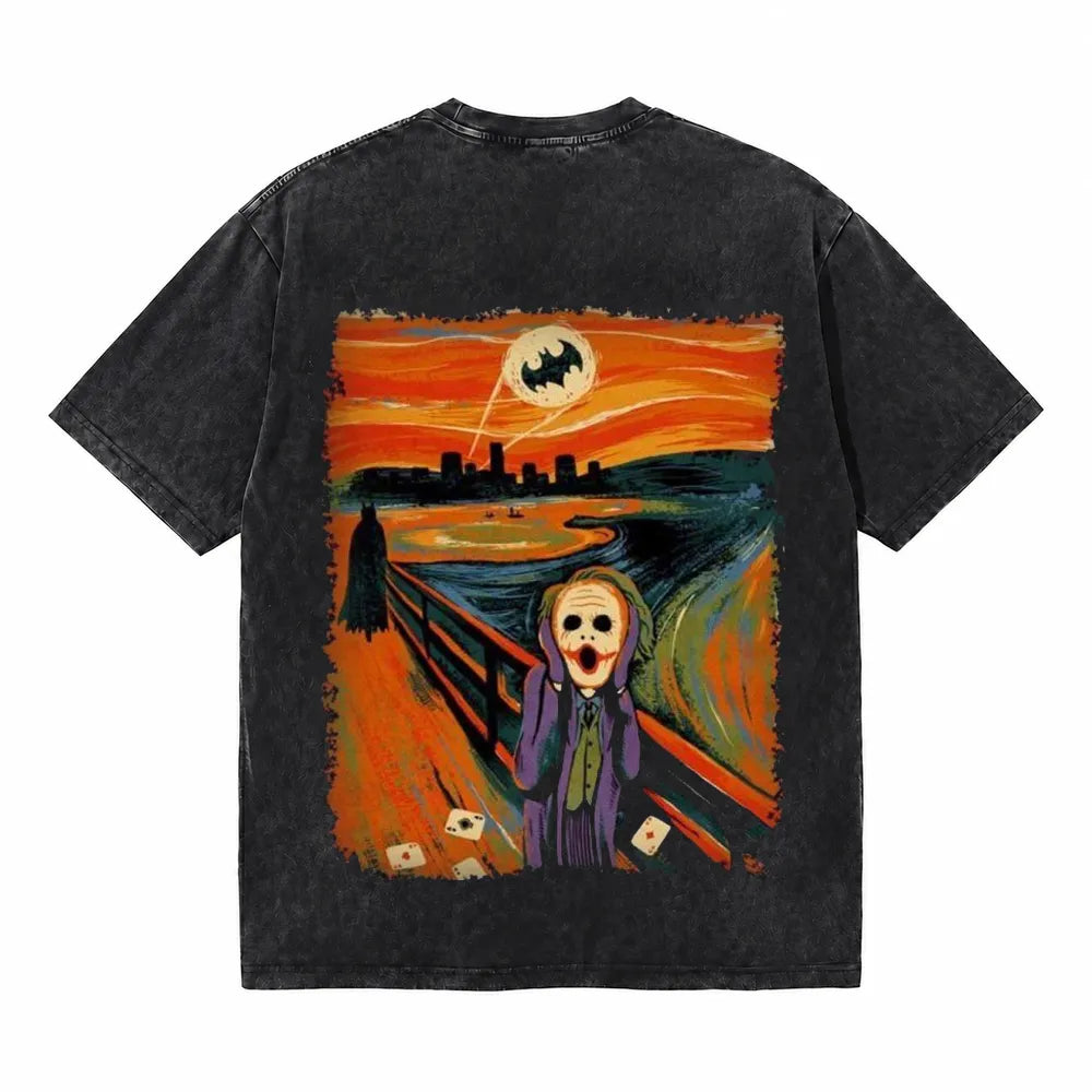 LAWLESSROW The Scream Vintage Acid Wash Tee