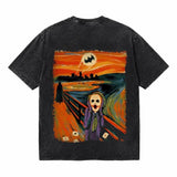 LAWLESSROW The Scream Vintage Acid Wash Tee