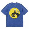 LAWLESSROW Nightmare Before Snoopy Vintage Acid Wash Tee
